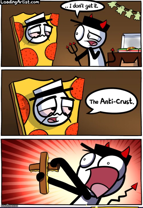 Halloween pizza {and I was supposed to post this in Halloween but whatever} | image tagged in comics | made w/ Imgflip meme maker