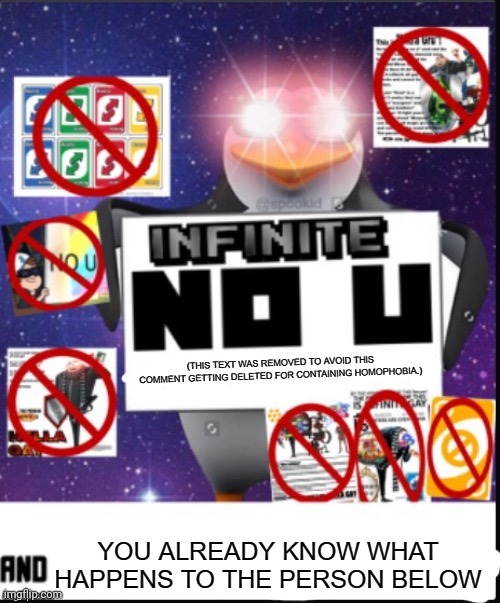 Infinite No U Clean | image tagged in infinite no u clean | made w/ Imgflip meme maker