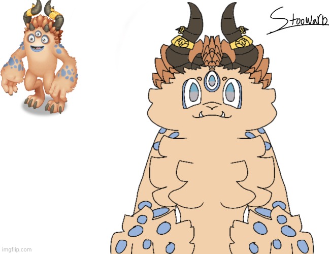 I have drawn Stoowarb. | image tagged in my singing monsters | made w/ Imgflip meme maker