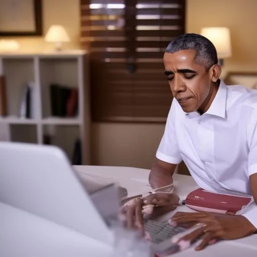 With the er0tic content ban imminent, Slobama rushes to post as Blank Meme Template