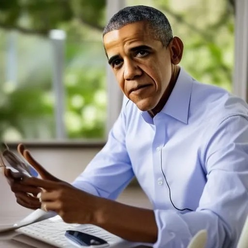 With the er0tic content ban imminent, Slobama rushes to post as Blank Meme Template