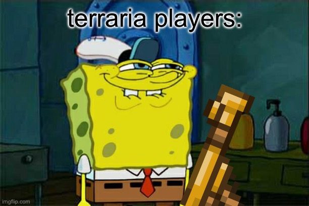 Don't You Squidward Meme | terraria players: | image tagged in memes,don't you squidward | made w/ Imgflip meme maker