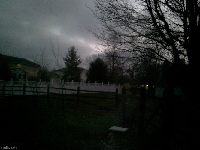 Morning sky in my back yard.  | made w/ Imgflip meme maker