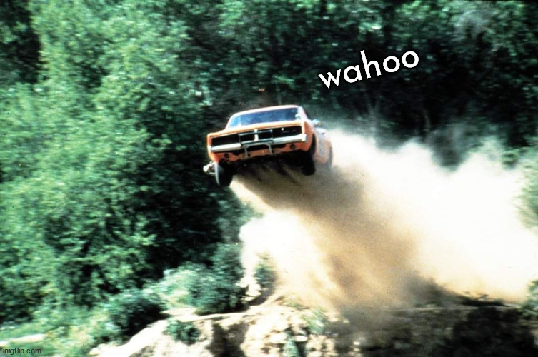 Dukes of Hazzard | wahoo | image tagged in dukes of hazzard | made w/ Imgflip meme maker