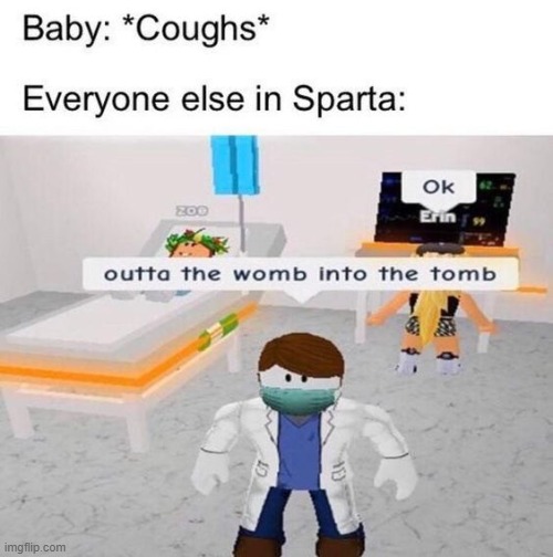 image tagged in repost,memes,funny,roblox,cough,baby | made w/ Imgflip meme maker