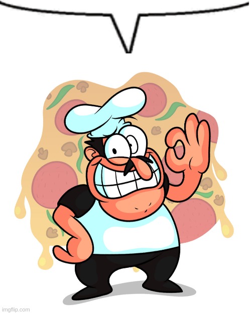what does peppino say? | image tagged in speech bubble | made w/ Imgflip meme maker
