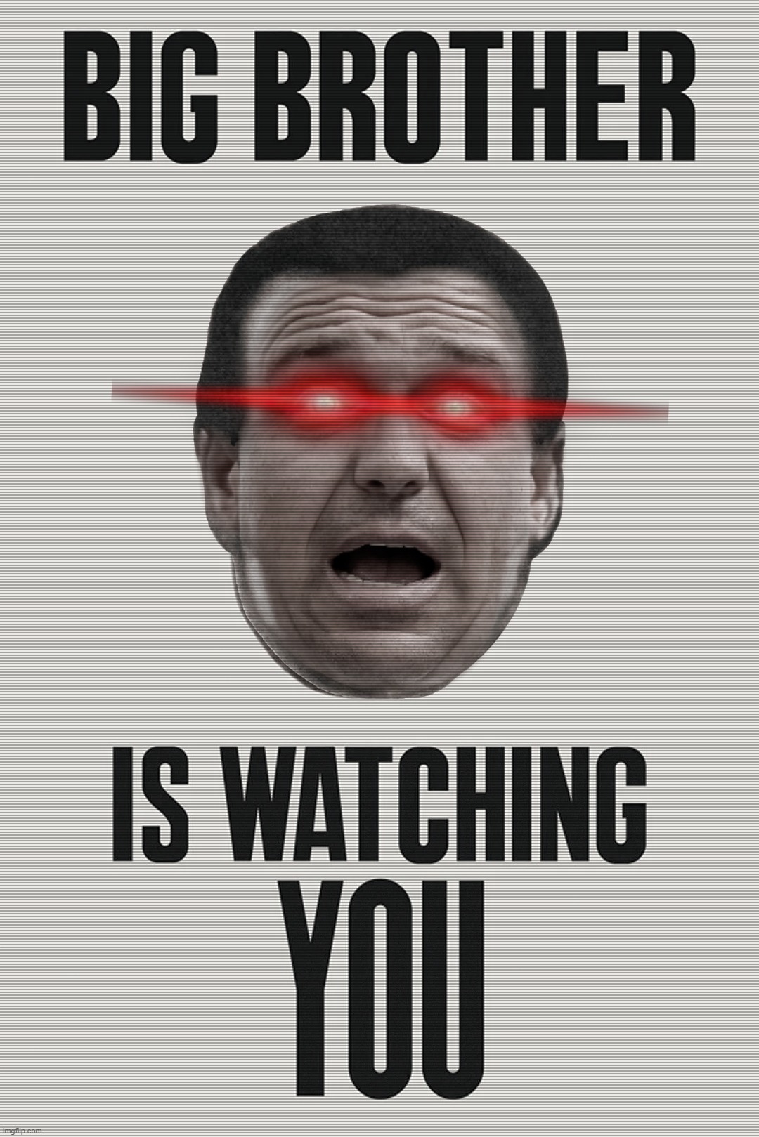 BIG Meatball is watching YOU...! | image tagged in obey,1984,orwellian,scumbag republicans,politicians suck,vote blue | made w/ Imgflip meme maker