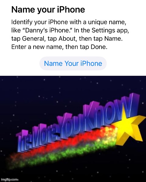 Bruh (also yes i use iOS) | image tagged in the more you know | made w/ Imgflip meme maker