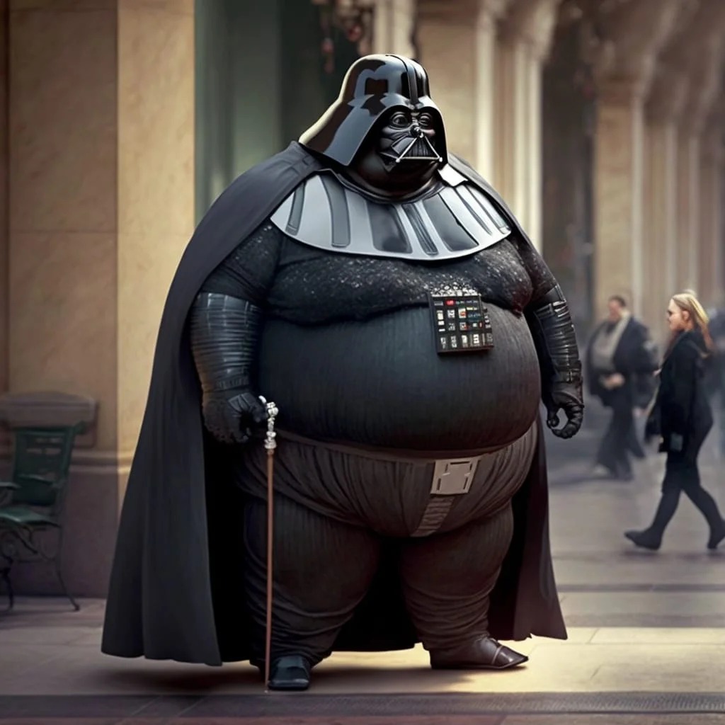 Fat Vader Blank Meme Template