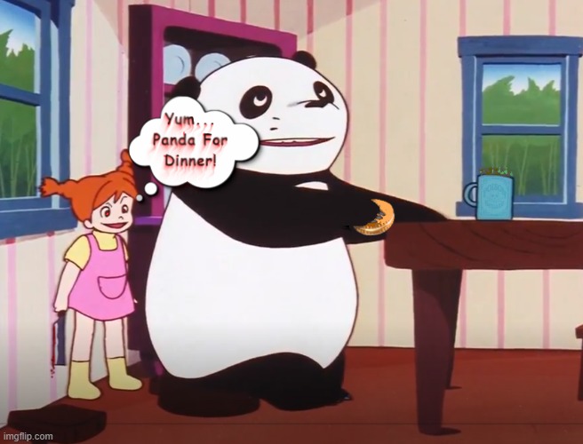 strangers shouldn't talk to children | image tagged in panda,comics,cartoon | made w/ Imgflip meme maker