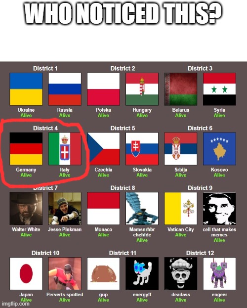WHO NOTICED THIS? | made w/ Imgflip meme maker