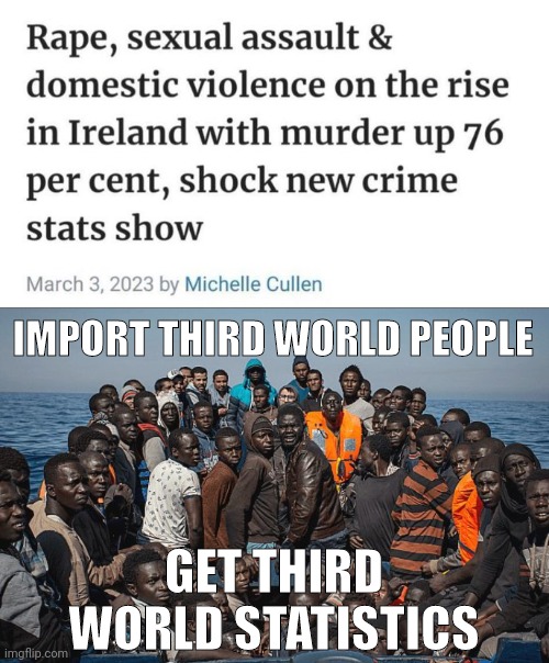 Imagine my shock. | IMPORT THIRD WORLD PEOPLE; GET THIRD WORLD STATISTICS | image tagged in memes | made w/ Imgflip meme maker