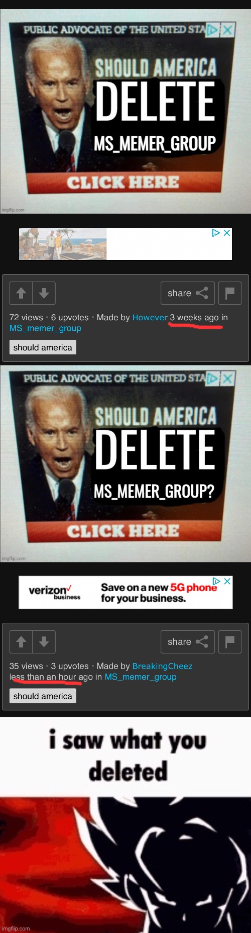 REPOST | image tagged in i saw what you deleted | made w/ Imgflip meme maker