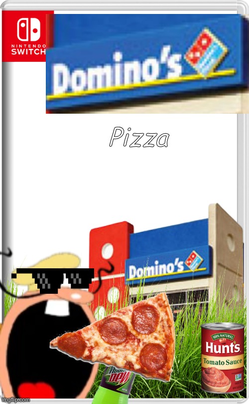 DOMINO'S PIZZA | Pizza | image tagged in nintendo switch | made w/ Imgflip meme maker