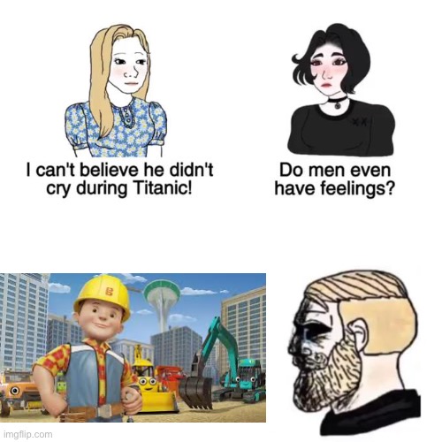 What did they do to my man bob!? | image tagged in i cant believe he didnt cry | made w/ Imgflip meme maker