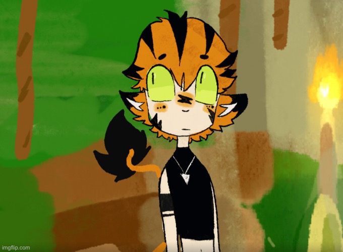 I made a new OC. I decided to name him Toranoko and he’s a forest spirit. What do you think | image tagged in forest spirit,tiger,boy,ocs | made w/ Imgflip meme maker