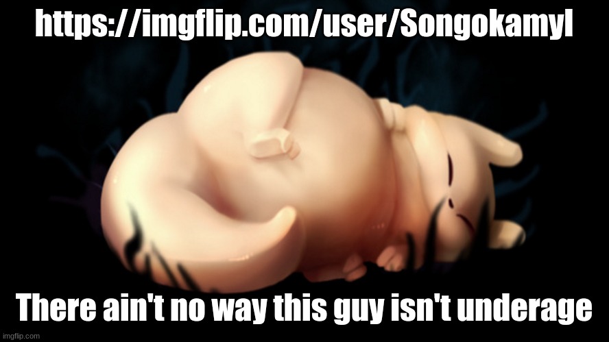 (Blurry-Nugget: the same exact kid legit flagged this LMFAO) | https://imgflip.com/user/Songokamyl; There ain't no way this guy isn't underage | image tagged in fat frick | made w/ Imgflip meme maker