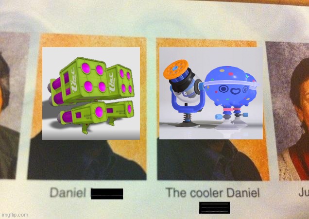 the cooler tenta missiles | image tagged in the cooler daniel | made w/ Imgflip meme maker