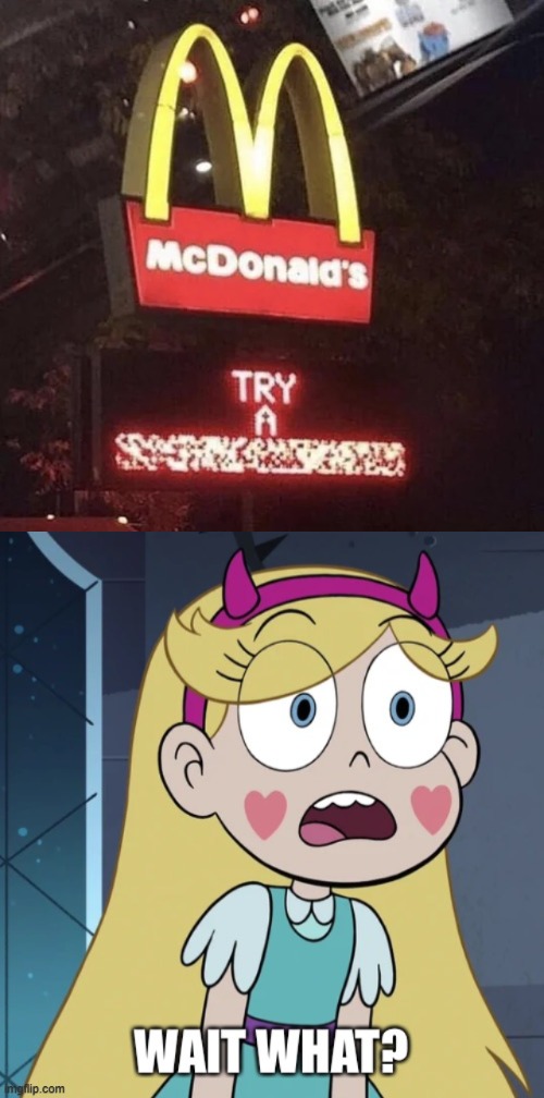 What?!?!?!?!! | image tagged in star butterfly wait what,star vs the forces of evil,wait what,signs,memes,wtf | made w/ Imgflip meme maker