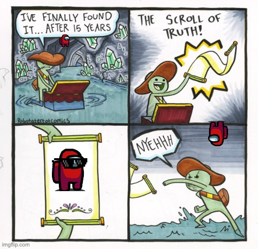 the scroll of AMOOGUS | image tagged in memes,the scroll of truth | made w/ Imgflip meme maker