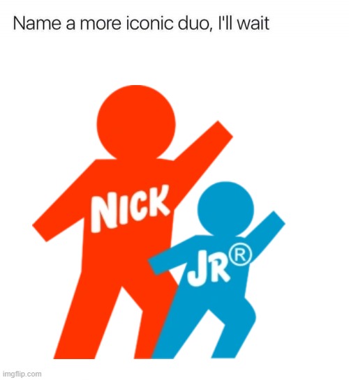 The CN Squares also work I guess | image tagged in nickelodeon,nickjr,logo | made w/ Imgflip meme maker