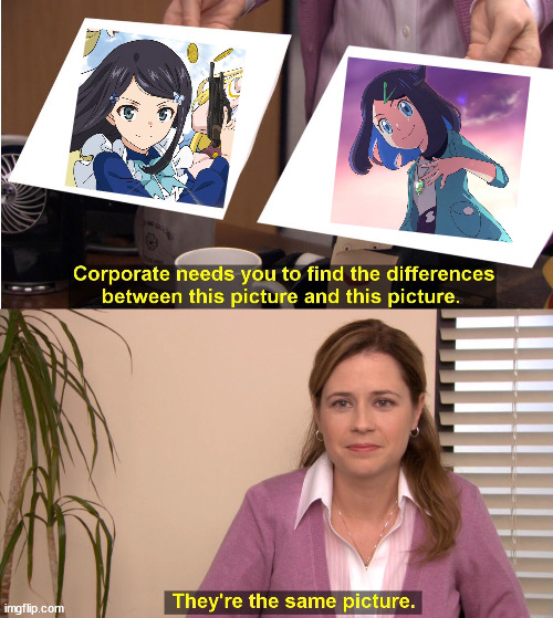 same character to me | image tagged in memes,they're the same picture,anime,pokemon,they are the same picture,office same picture | made w/ Imgflip meme maker