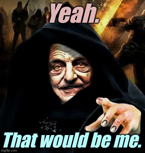 Darth Soros | Yeah. That would be me. | image tagged in darth soros | made w/ Imgflip meme maker