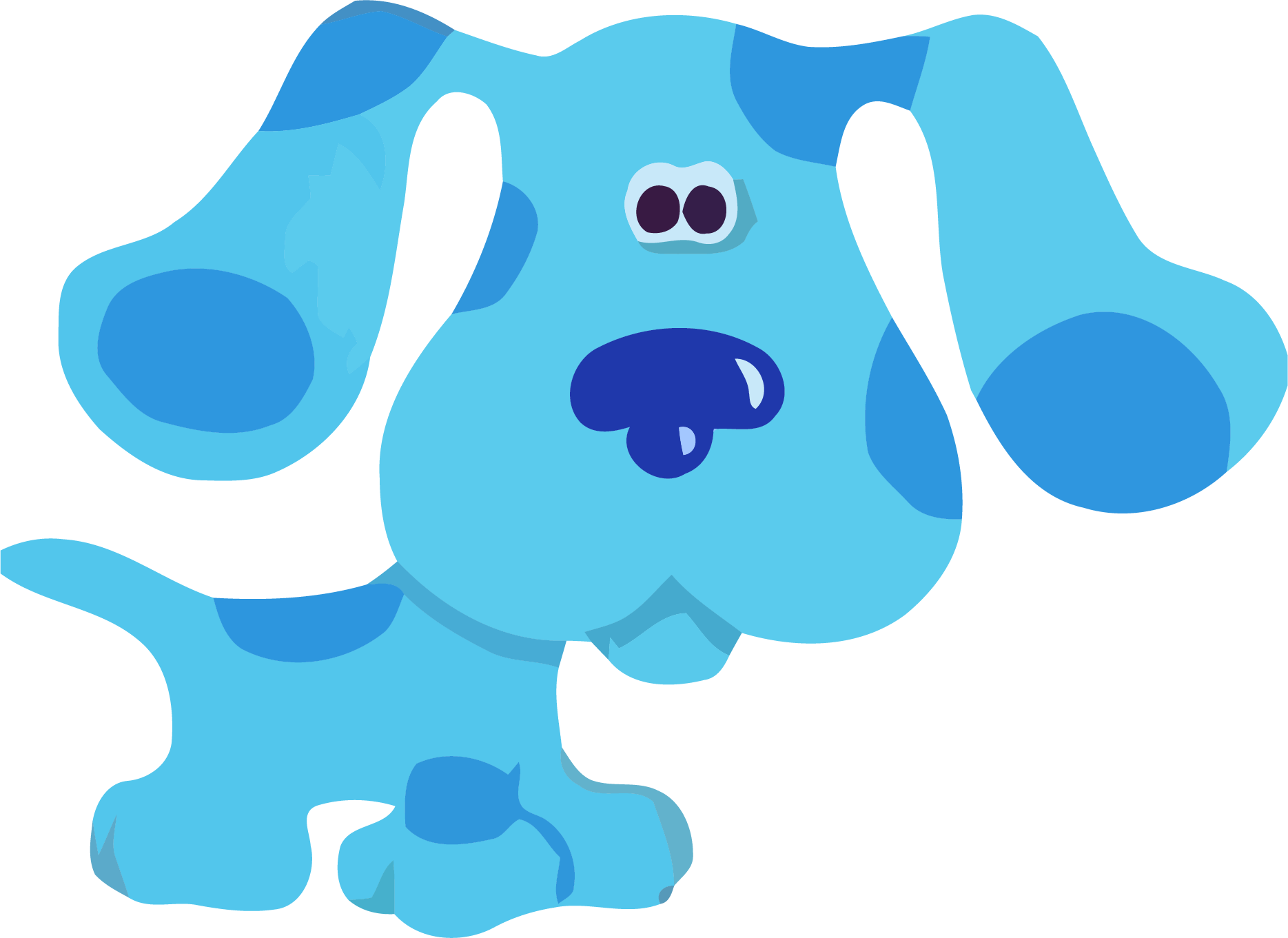 Blue from Blue's Clues Blank Meme Template