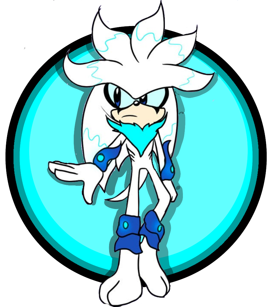 High Quality Redesign Silver the Hedgehog (Barefoot) Blank Meme Template