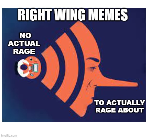 Right wing fluff | RIGHT WING MEMES; NO ACTUAL RAGE; TO ACTUALLY RAGE ABOUT | image tagged in maga,fluffy,fake news,politics,nothing | made w/ Imgflip meme maker
