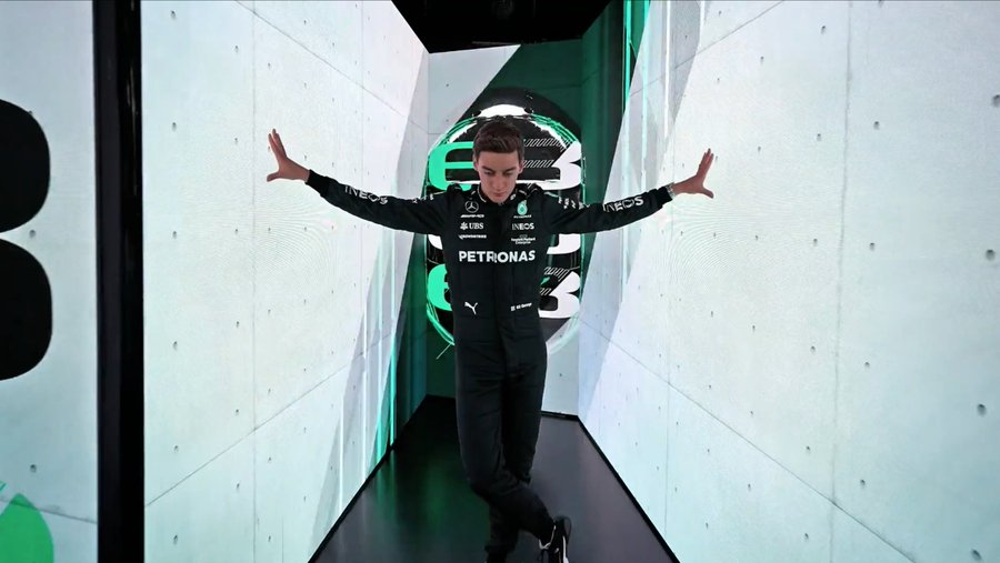 High Quality George Russell F1 2023 Blank Meme Template