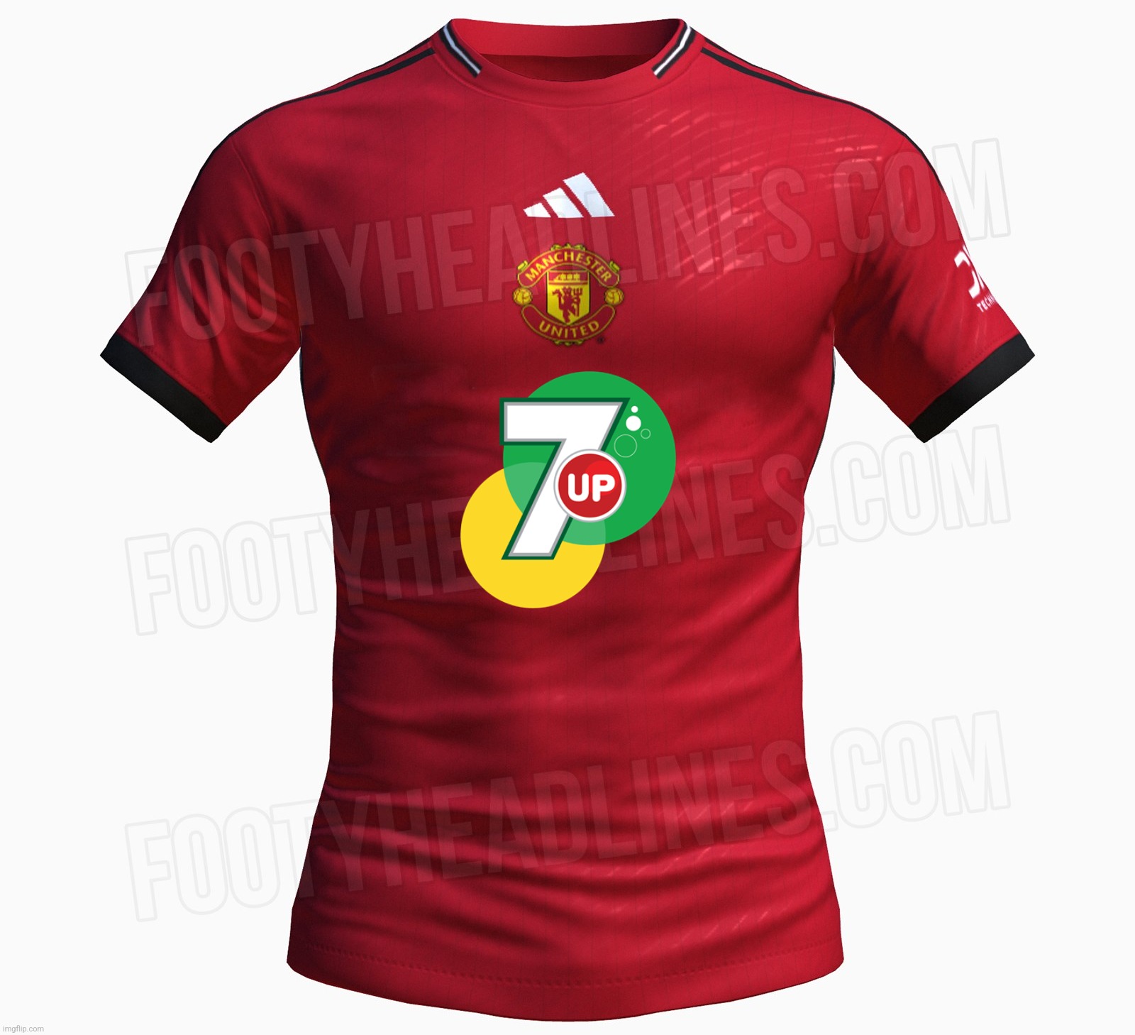 New Manchester United Jersey after 7-0 down vs Liverpool (JOKE) | image tagged in manchester united,liverpool,7up,premier league,football,soccer | made w/ Imgflip meme maker