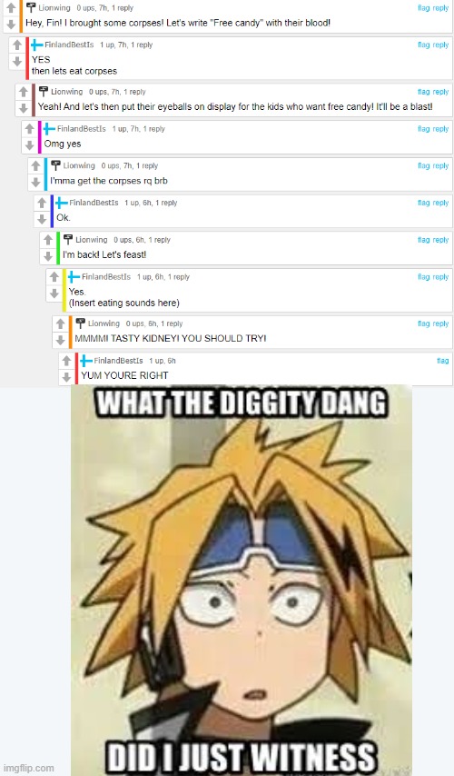 Link: https://imgflip.com/gif/7d2ntt | image tagged in wait,hold up,what the diggity dang did i just witness,cursedcomments,iceu | made w/ Imgflip meme maker
