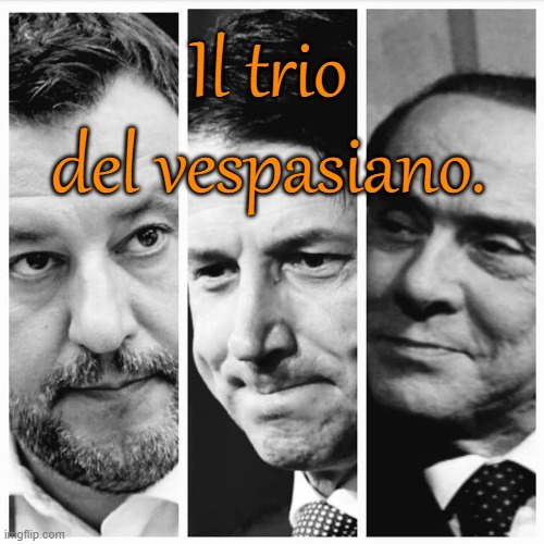 Il trio del vespasiano. | made w/ Imgflip meme maker