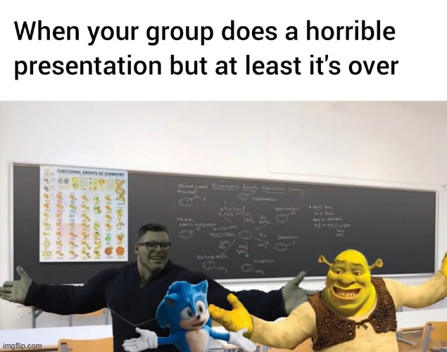 image tagged in shrek,hulk,sonic the hedgehog,presentation | made w/ Imgflip meme maker