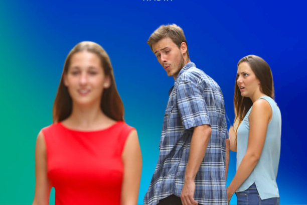 High Quality Radix Gradients Boyfriend Mistake Blank Meme Template