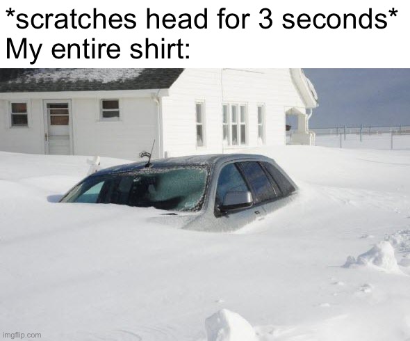 Ok I get it this is fun stream material but it’s worth posting | *scratches head for 3 seconds*
My entire shirt: | image tagged in snow storm large,balls,relatable | made w/ Imgflip meme maker