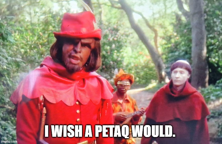 WORF WISHES | I WISH A PETAQ WOULD. | image tagged in star trek the next generation | made w/ Imgflip meme maker