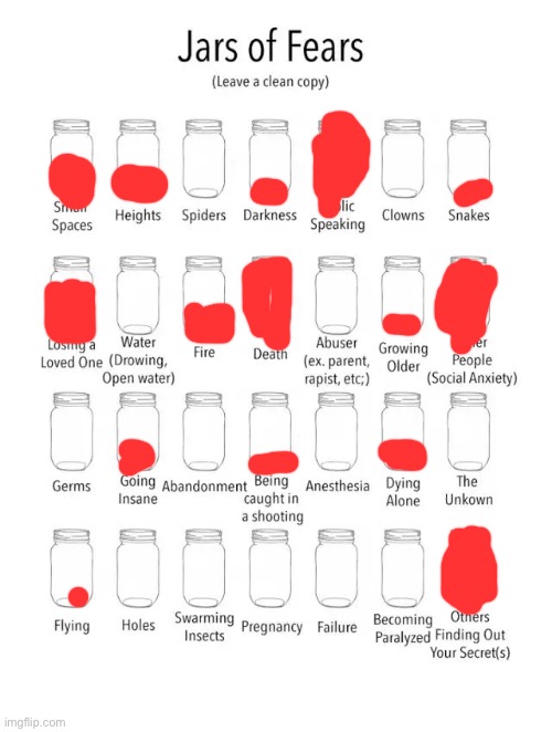 me :) | image tagged in jar of fears clear version | made w/ Imgflip meme maker