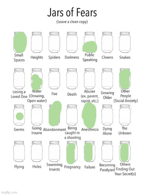 I tried it | image tagged in jar of fears clear version | made w/ Imgflip meme maker