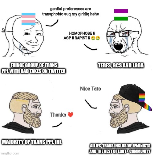 Feminist & Lgbt vs straight people [ Giga Chad ] Memes. #lgbt