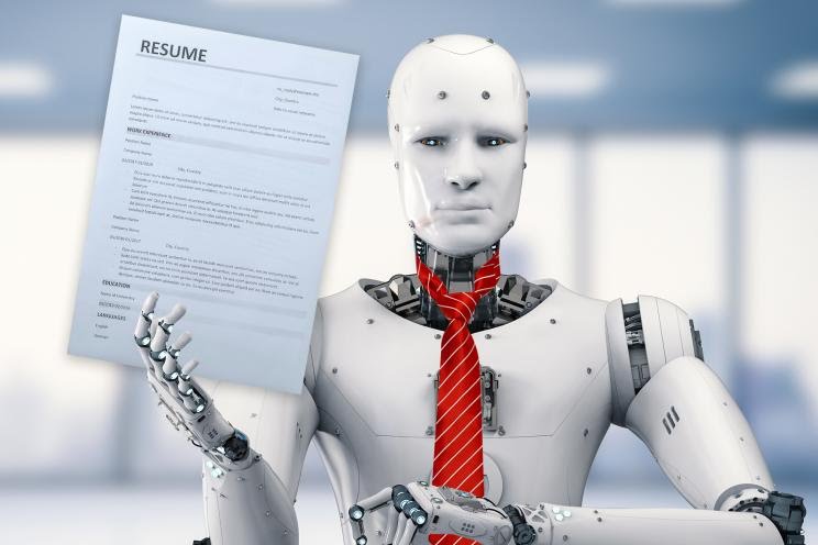 Robot with Resume Blank Meme Template