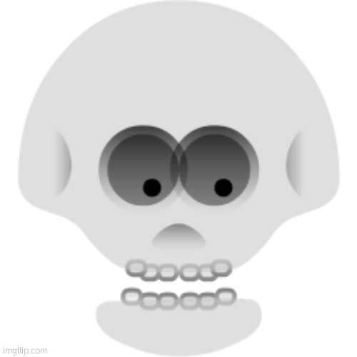skype version of the skull emoji | image tagged in skype version of the skull emoji | made w/ Imgflip meme maker
