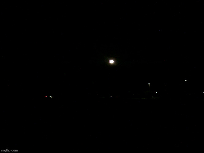 moon this morning | made w/ Imgflip meme maker