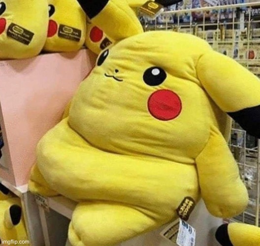 Thiccachu | image tagged in off brand,memes,funny | made w/ Imgflip meme maker