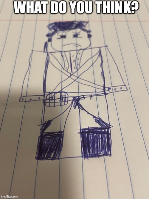 some old drawing i made at 3am while playing roblox | made w/ Imgflip meme maker