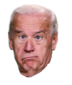 High Quality Joe Biden confused head Blank Meme Template