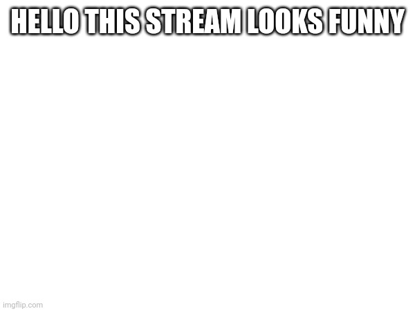 HELLO THIS STREAM LOOKS FUNNY | made w/ Imgflip meme maker