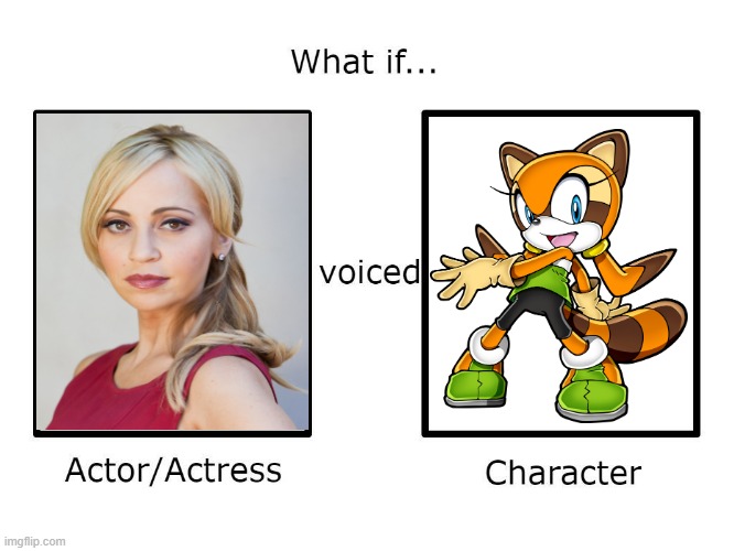 What if Tara Strong voiced Marine the raccoon | image tagged in what if this actor or actress voiced this character,sonic the hedgehog,sonic,marine the raccoon,sega,tara stong | made w/ Imgflip meme maker