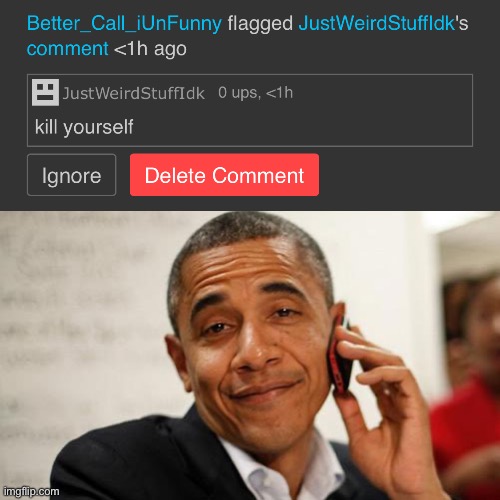 Flaggers deserve to get made fun of | image tagged in trump obama phone | made w/ Imgflip meme maker